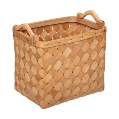 Panier de Rangement | Lot de 3 Paniers de Rangement "Bois" 37cm Caramel Boîtes & Rangements Marron Caramel