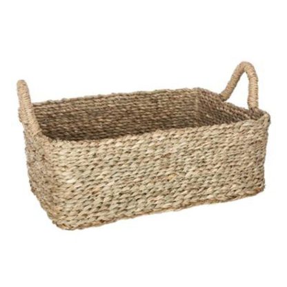 Panier de Rangement | Lot de 3 Paniers de Rangement à Anses "Seagrass" 36cm Naturel Boîtes & Rangements Naturel