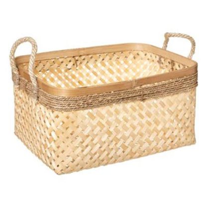 Panier de Rangement | Lot de 3 Paniers de Rangement "Corde" 39cm Beige Boîtes & Rangements Beige