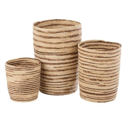 Panier de Rangement | Lot de 3 Paniers "Rangement" 60cm Naturel Boîtes & Rangements Naturel