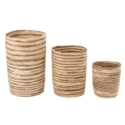 Panier de Rangement | Lot de 3 Paniers "Rangement" 60cm Naturel Boîtes & Rangements Naturel