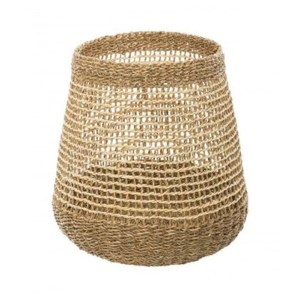 Panier de Rangement | Lot de 3 Paniers Ronds Ajourés "Ero" 45cm Naturel Boîtes & Rangements Naturel