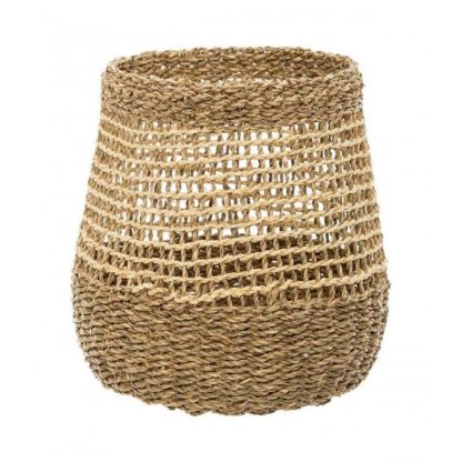 Panier de Rangement | Lot de 3 Paniers Ronds Ajourés "Ero" 45cm Naturel Boîtes & Rangements Naturel