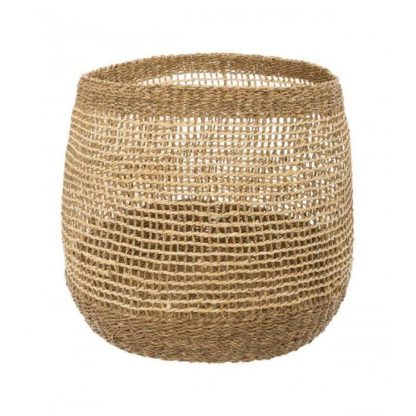 Panier de Rangement | Lot de 3 Paniers Ronds Ajourés "Ero" 45cm Naturel Boîtes & Rangements Naturel