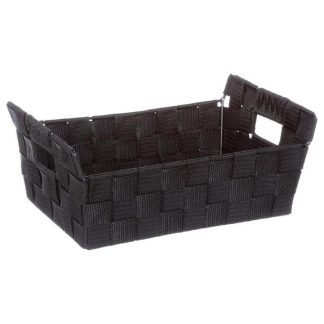 Panier de Rangement | Panier de Rangement "Biseauté" 28cm Noir Boîtes & Rangements Noir