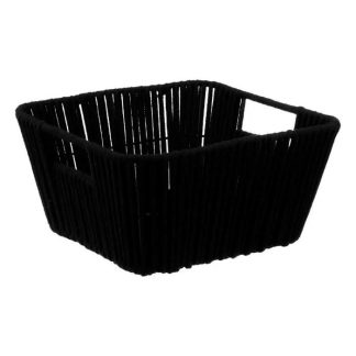 Panier de Rangement | Panier de Rangement Déco "Manille" 31x31cm Noir Boîtes & Rangements Noir