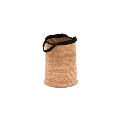 Panier de Rangement | Panier de Rangement en Jute "Pune" 50cm Naturel Boîtes & Rangements Naturel & Noir