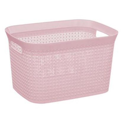 Panier de Rangement | Panier de Rangement "Scandi" 25L Rose Boîtes & Rangements Panier de Rangement