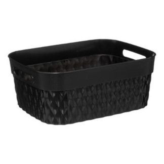 Organiseur de Tiroir | Organiseur de Bureau Bambou "Bava" 25cm Noir Boîtes & Rangements Noir