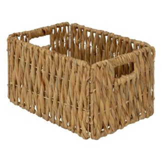 Panier de Rangement | Panier Pliable en Jacinthe "Maura" 34cm Naturel Boîtes & Rangements Naturel