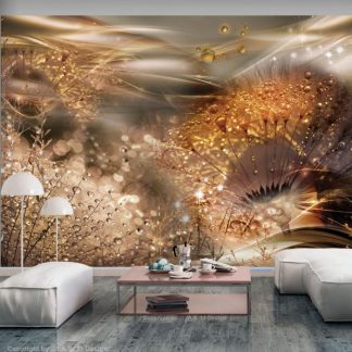 Papier Peint | Papier Peint "Dandelions’ World Gold" Décoration Murale Multicolore