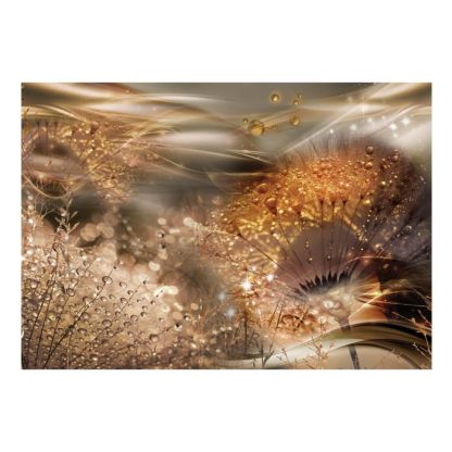 Papier Peint | Papier Peint "Dandelions’ World Gold" Décoration Murale Multicolore