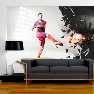 Papier Peint | Papier Peint "Power of Football" 280x450cm Décoration Murale Multicolore