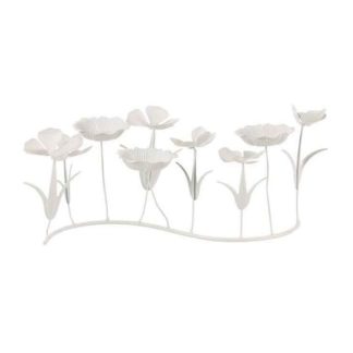 Photophore | Photophore Design "Bougies Fleurs" 44cm Blanc Bougies & Senteurs Blanc