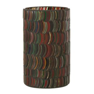 Photophore | Photophore Design "Mosaic Courbe" 23cm Multicolore Bougies & Senteurs Multicolore