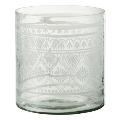 Photophore | Photophore Design "Verre Motifs" 16cm Transparent Bougies & Senteurs Photophore