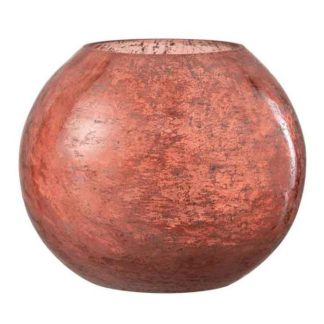 Photophore | Photophore en Verre "Nuria" 19cm Terracotta Bougies & Senteurs Photophore