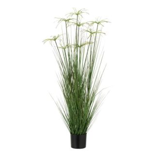 Plante Artificielle | Plante Artificielle "Cyperus Alternifolius 8 Têtes" 132cm Vert Plante Artificielle Plante Artificielle