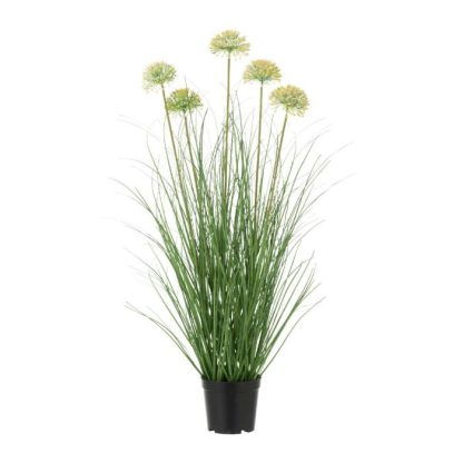 Plante Artificielle | Plante Artificielle en Pot "Allium" 72cm Vert Plante Artificielle Plante Artificielle