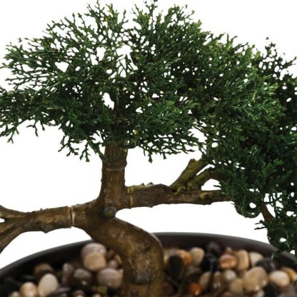 Plante Artificielle | Plante Artificielle en Pot "Bonsai" 23cm Vert Plante Artificielle Plante Artificielle