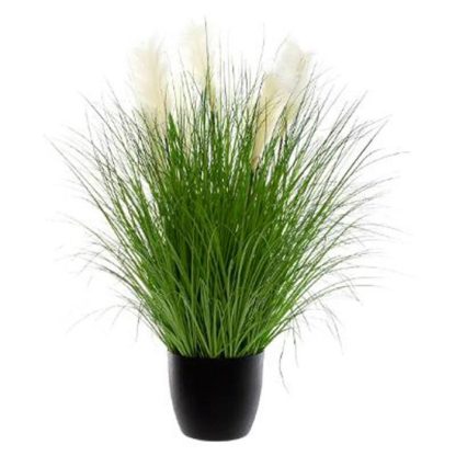 Plante Artificielle | Plante Artificielle en Pot "Bouquet d’Herbes" 105cm Vert Plante Artificielle Plante Artificielle