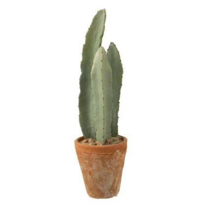 Plante Artificielle | Plante Artificielle en Pot "Cactus" 48cm Vert Plante Artificielle Plante Artificielle