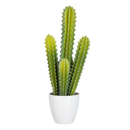 Plante Artificielle | Plante Artificielle en Pot "Cactus" 52cm Vert Plante Artificielle Plante Artificielle