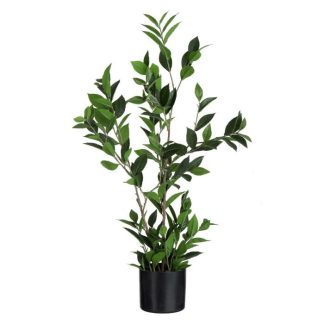 Plante Artificielle | Plante Artificielle en Pot "Laurier" 90cm Vert Plante Artificielle Plante Artificielle