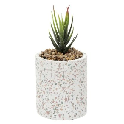 Plante Artificielle | Plante Artificielle en Pot "Terrazzo" 11cm Multicolore Plante Artificielle Multicolore