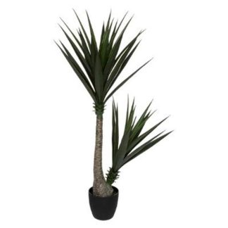 Plante Artificielle | Plante Artificielle en Pot "Yucca" 130cm Vert & Noir Plante Artificielle Plante Artificielle