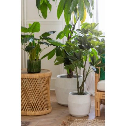 Pot & Cache-Pot | Lot de 3 Cache-Pots en Argile "Abel" 55cm Blanc Pot & Cache-Pot Blanc