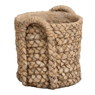 Pot & Cache-Pot | Cache-Pot Rond Design "Anses" 35cm Naturel Pot & Cache-Pot Naturel