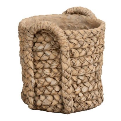 Pot & Cache-Pot | Cache-Pot Rond Design "Anses" 35cm Naturel Pot & Cache-Pot Naturel