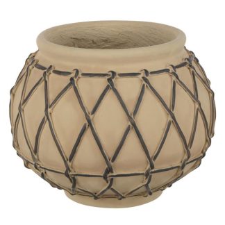 Pot & Cache-Pot | Cache-Pot en Ciment "Berbere" 20cm Beige Pot & Cache-Pot Beige