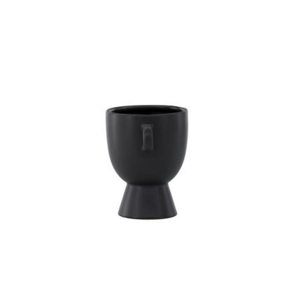 Pot & Cache-Pot | Pot Design en Céramique "Cent" 18cm Noir Pot & Cache-Pot Noir