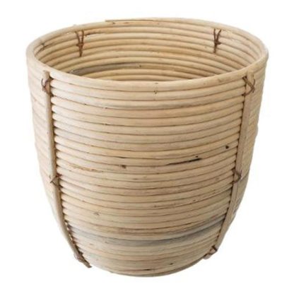 Pot & Cache-Pot | Lot de 3 Pots en Rotin "Eli" 35cm Naturel Pot & Cache-Pot Naturel