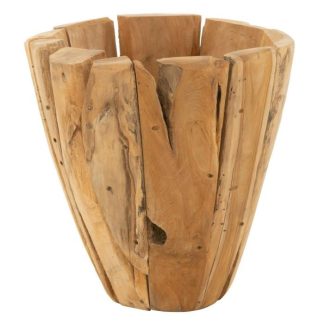 Pot & Cache-Pot | Cache-Pot en Bois "Jack Teck" 40cm Naturel Pot & Cache-Pot Naturel