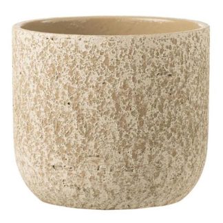 Pot & Cache-Pot | Cache-Pot Design "Rugueux" 22cm Beige Pot & Cache-Pot Beige