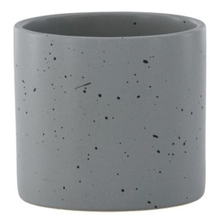 Pot & Cache-Pot | Pot Déco en Céramique "Sane" 11cm Gris Foncé Pot & Cache-Pot Gris Foncé