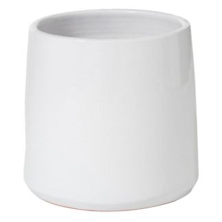 Pot & Cache-Pot | Cache Pot en Céramique "Tolga" 24cm Blanc Pot & Cache-Pot Blanc