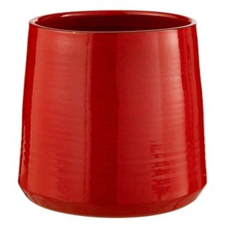 Pot & Cache-Pot | Cache-Pot en Céramique "Valentine" 28cm Rouge Pot & Cache-Pot Pot & Cache-Pot