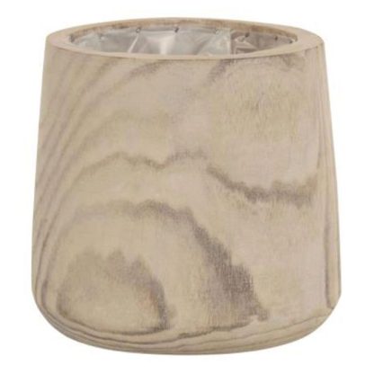 Pot & Cache-Pot | Cache-Pot en Bois "Wave" 26cm Naturel Pot & Cache-Pot Naturel