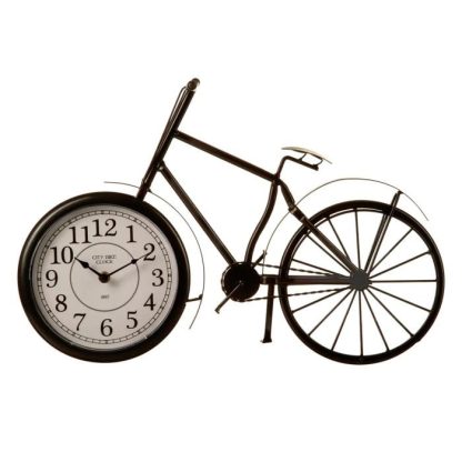 Réveil & Horloge à Poser | Pendule à Poser "Bike" 52cm Noir Horloges, Miroirs & Pense-Bêtes Noir