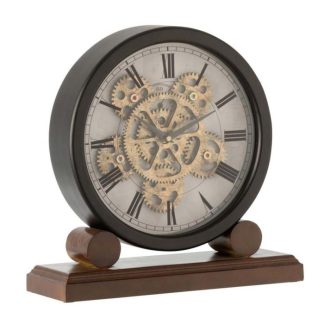 Réveil & Horloge à Poser | Horloge sur Pied Design "Orno" 35cm Naturel Horloges, Miroirs & Pense-Bêtes Naturel