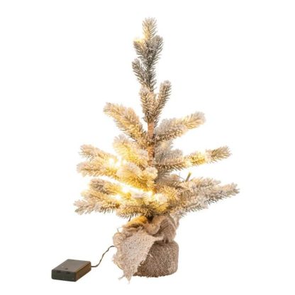 Sapin de Noël | Sapin de Noël Déco Led "Enneigé" 50cm Vert Décoration de Noël Sapin de Noël