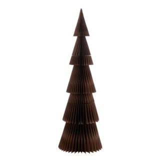 Sapin de Noël | Sapin de Noël en Papier "Pliant" 152cm Marron Décoration de Noël Marron