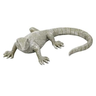 Statue & Statuette | Statuette Déco Lézard "Alicante" 16cm Gris Accessoires Déco Gris