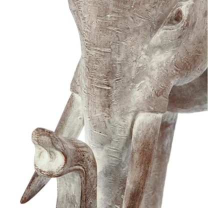 Statue & Statuette | Statuette Déco "Éléphant Résine" 46cm Gris Accessoires Déco Gris