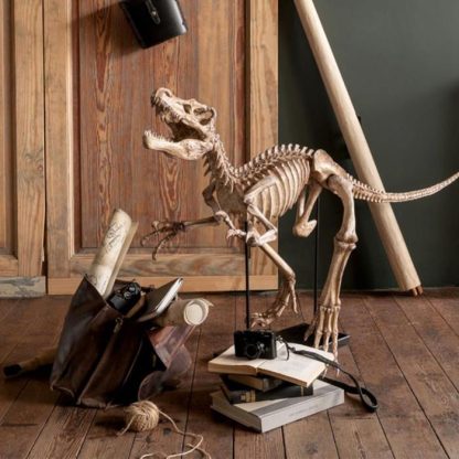 Statue & Statuette | Statuette Déco sur Pied "Dino T-Rex" 145cm Marron Accessoires Déco Marron