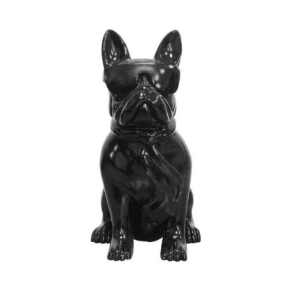 Statue & Statuette | Sculpture Design Chien "Dude" 37cm Noir Accessoires Déco Noir